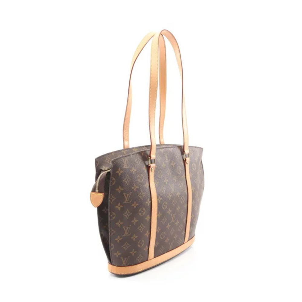 Louis Vuitton Brown Babylon Bag Leather Canvas Shoulder Monogram